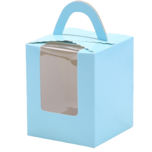 Blue Cake Box Wholesale 9.9*9.2*10 cm